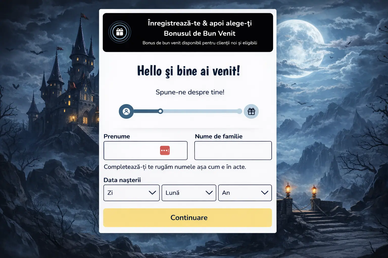 Vlad Casino registration